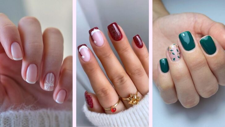 Deck Your Short Christmas Nails with 20+ Gorgeous Designs