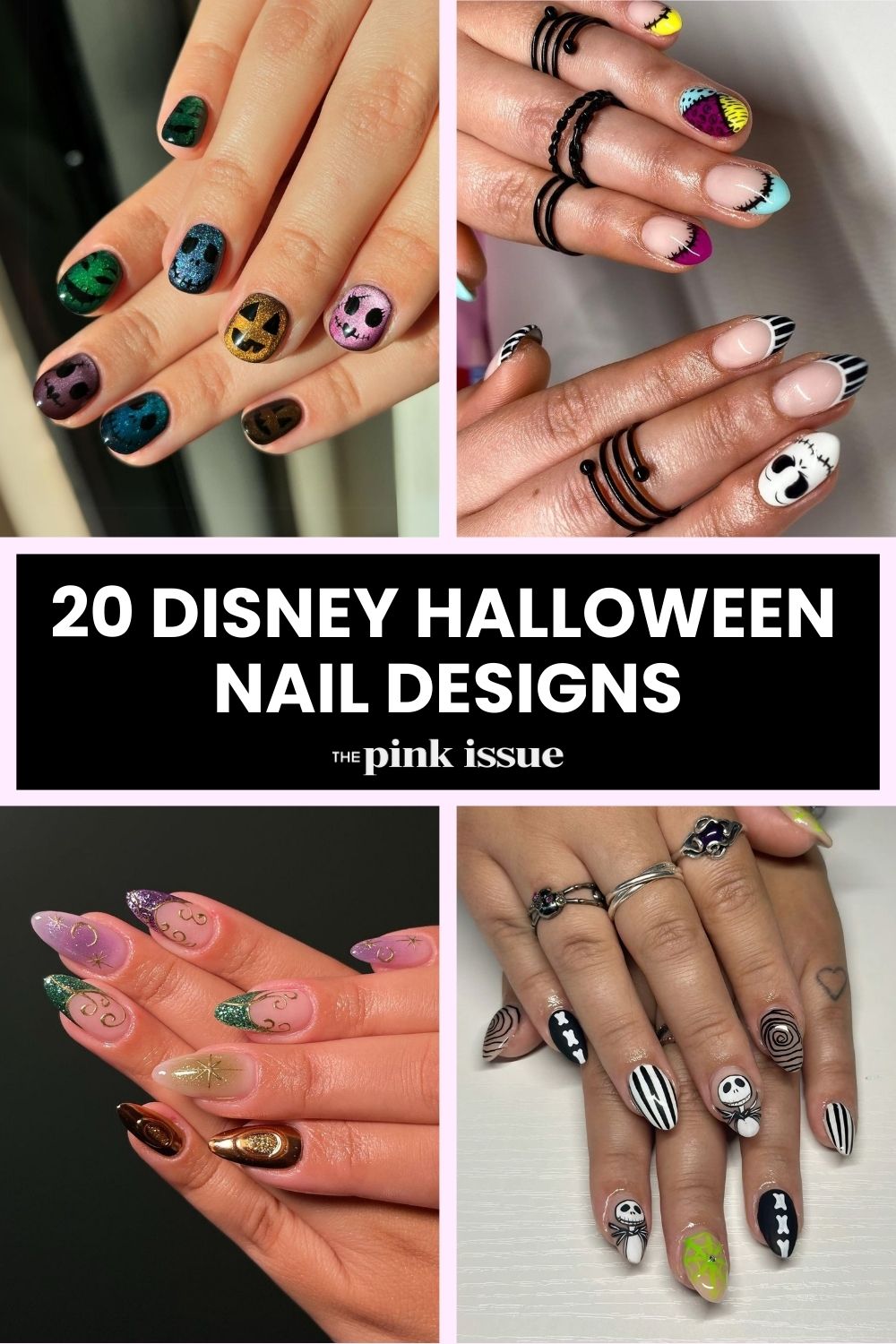 Disney Halloween nail ideas Pinterest