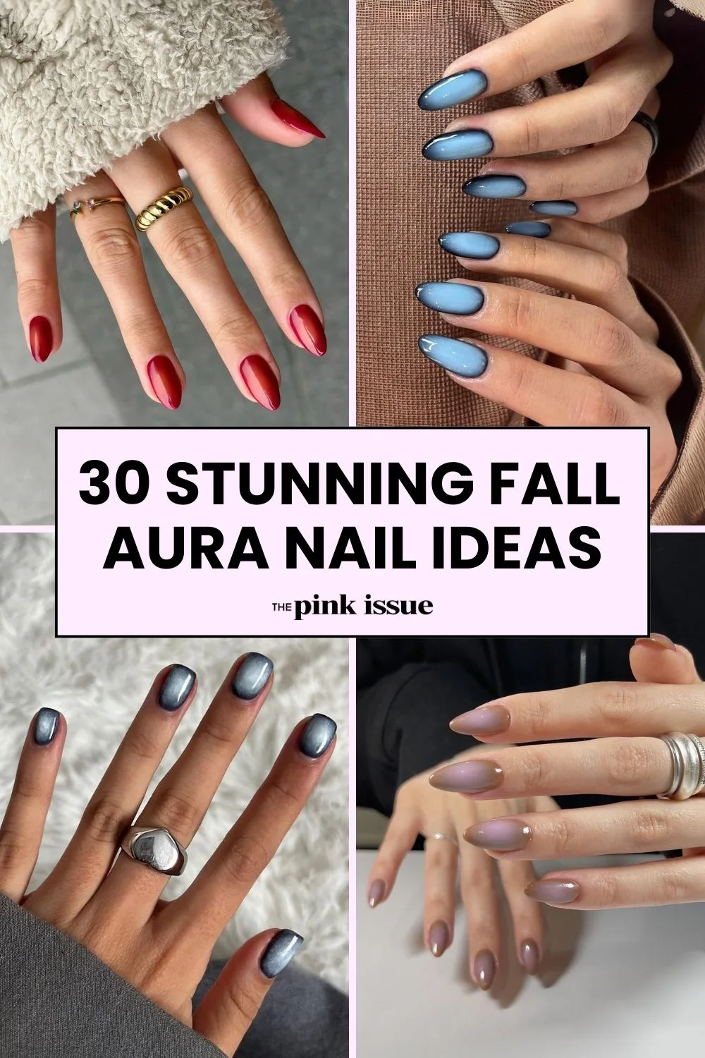 Fall aura nail ideas Pinterest