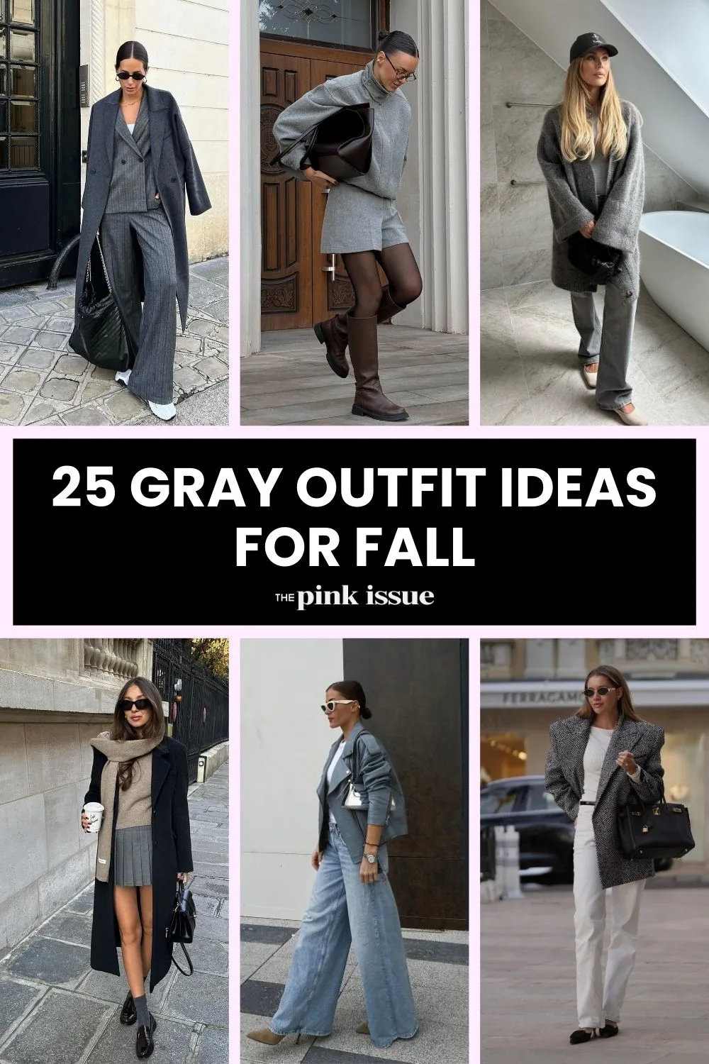 Fashion-Forward Gray Outfit Ideas to Own Fall pinterest