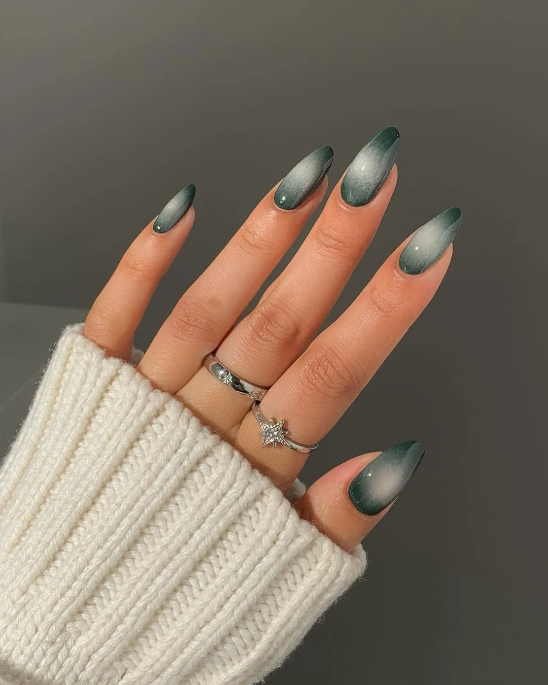 Green aura nails