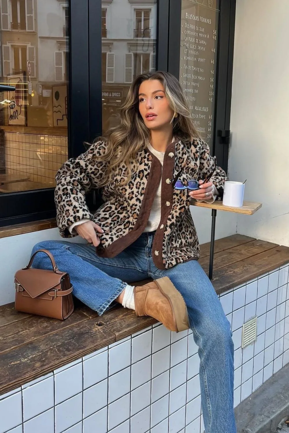 Leopard Jacket & Cozy Jeans