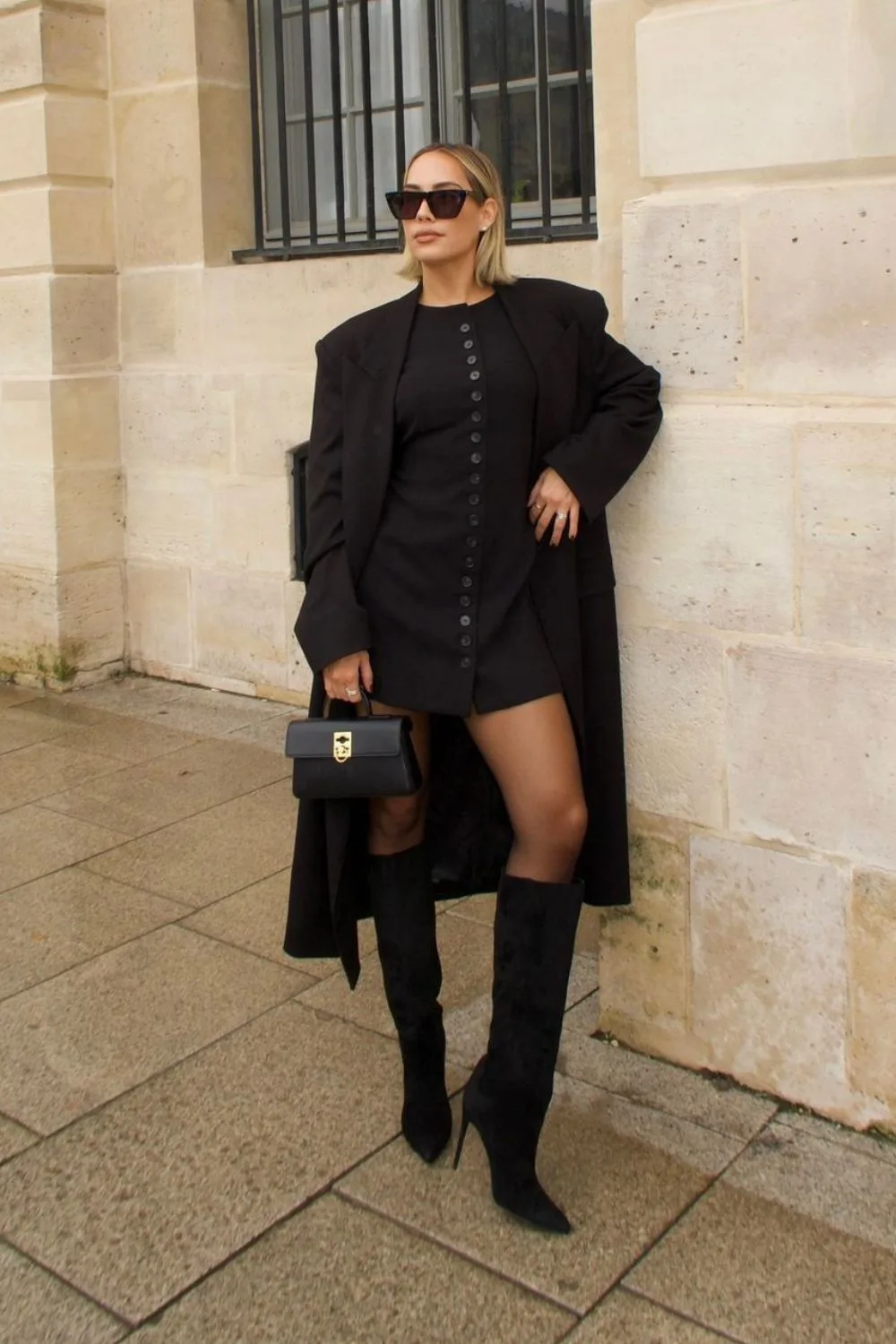 Mini Dress & Oversized Coat