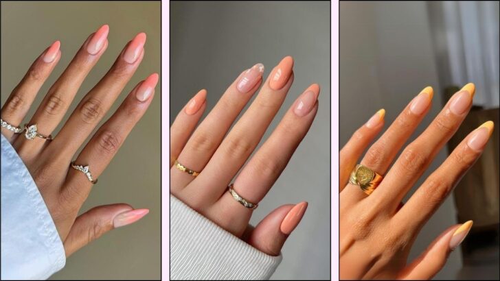 30 Peach Nail Designs You’ll Want to Screenshot Immediately