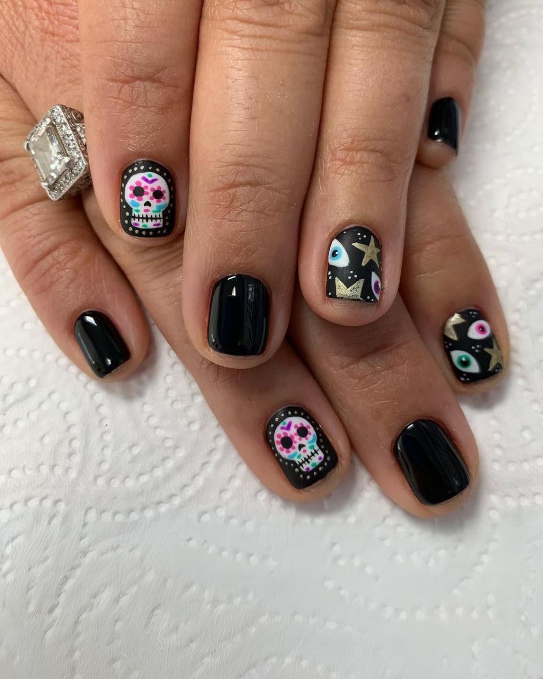 Pixar Coco-inspired nails