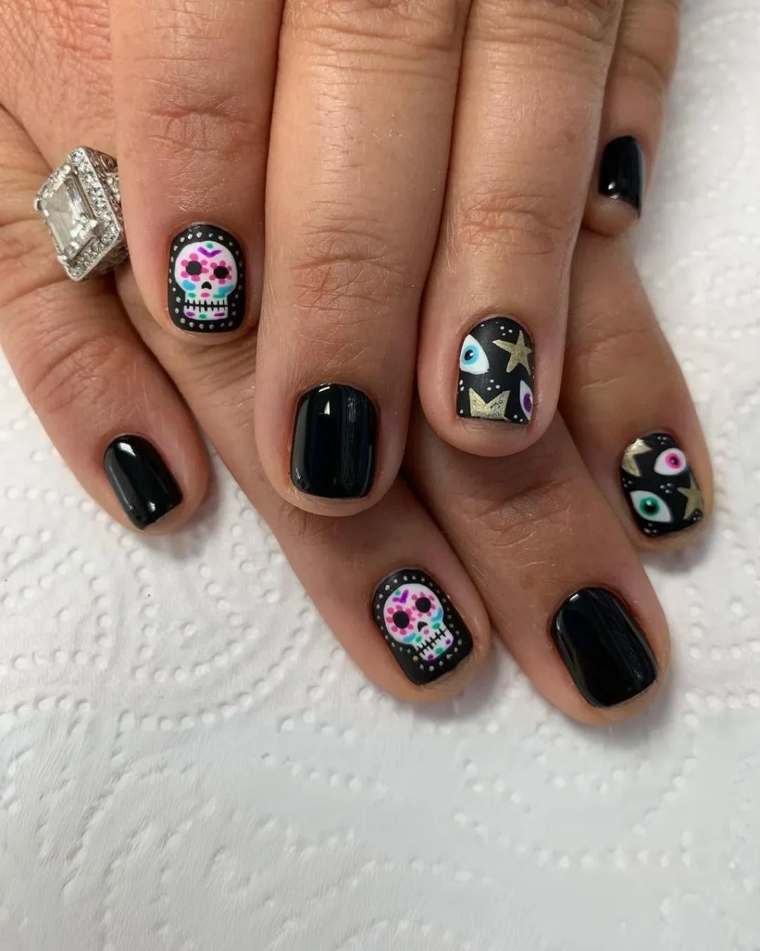 Pixar Coco-inspired nails