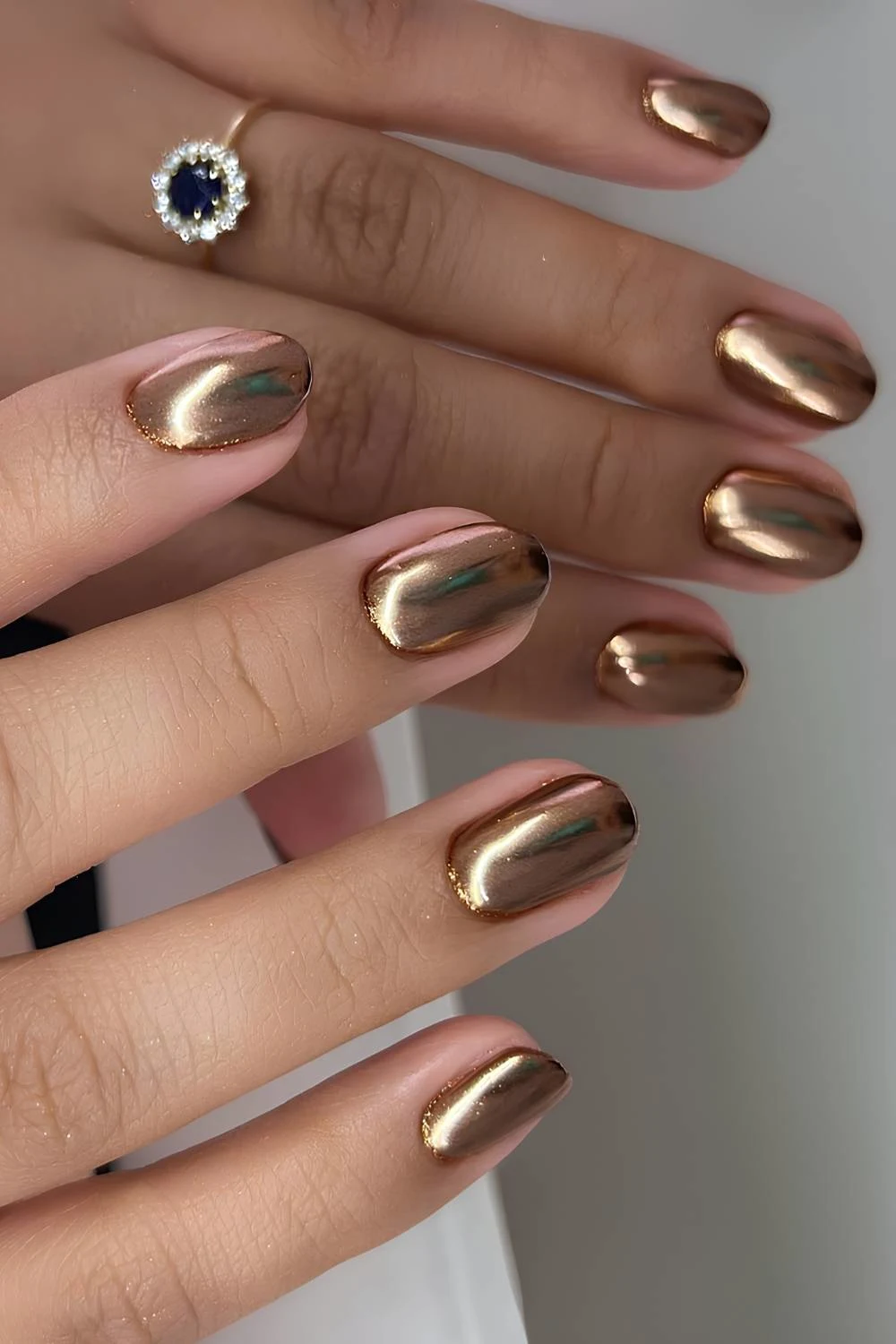 Short moscow mule nails