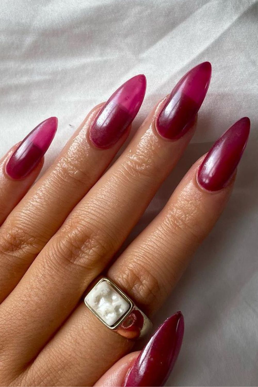 plum jelly nails