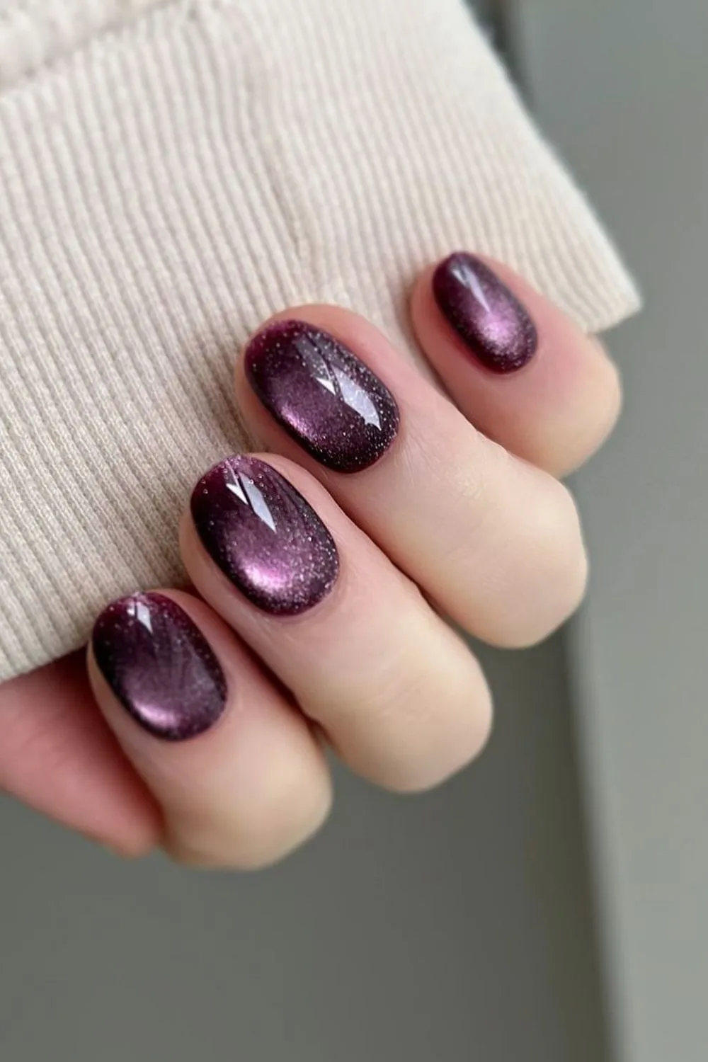 velvet plum nails