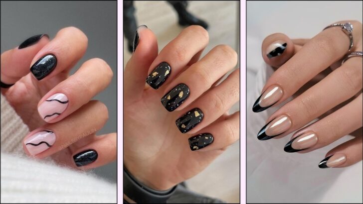 33 Black Winter Nail Designs To Slay This Season