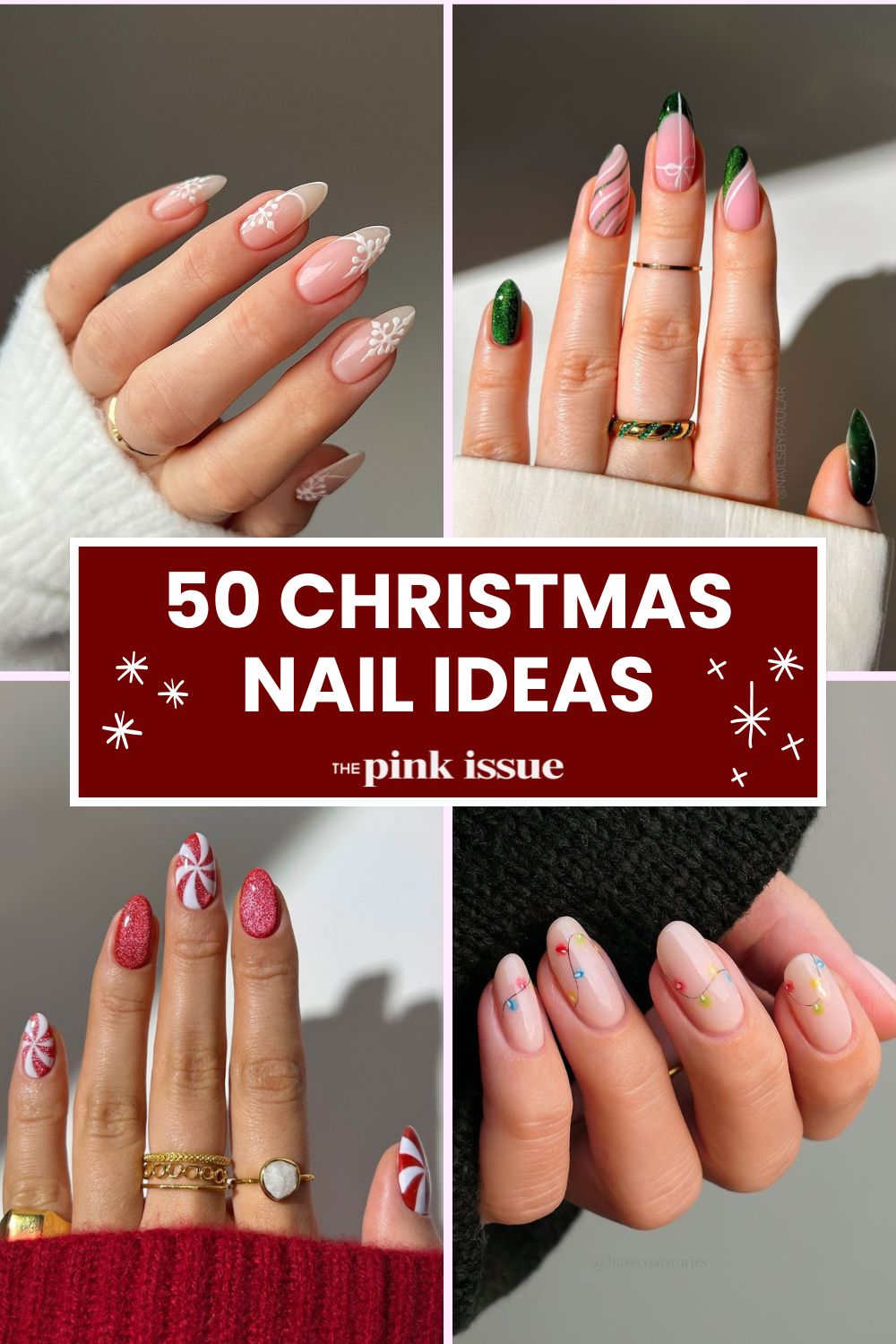 Christmas nails pinterest