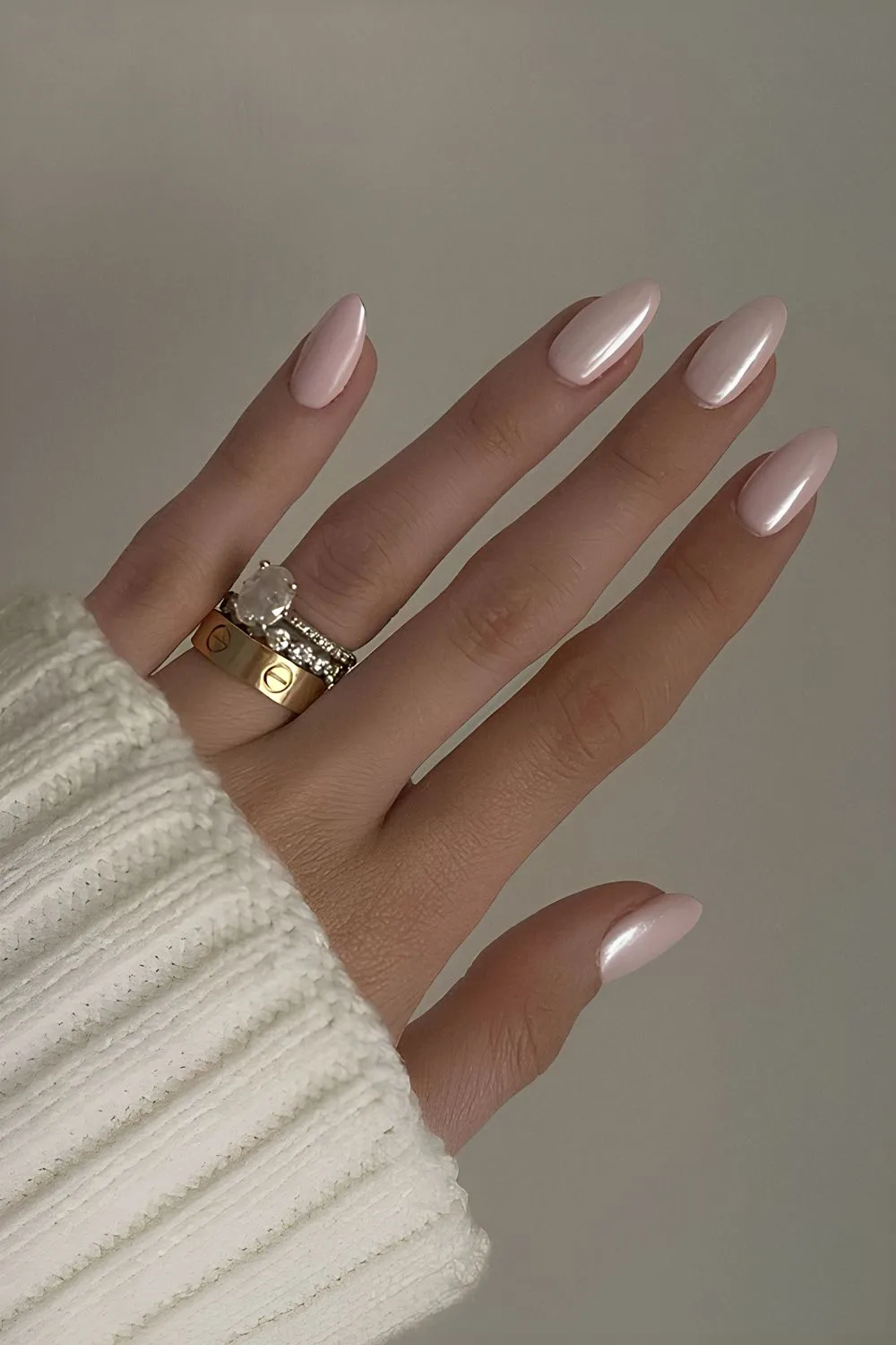 Glazed soft Pink manicure