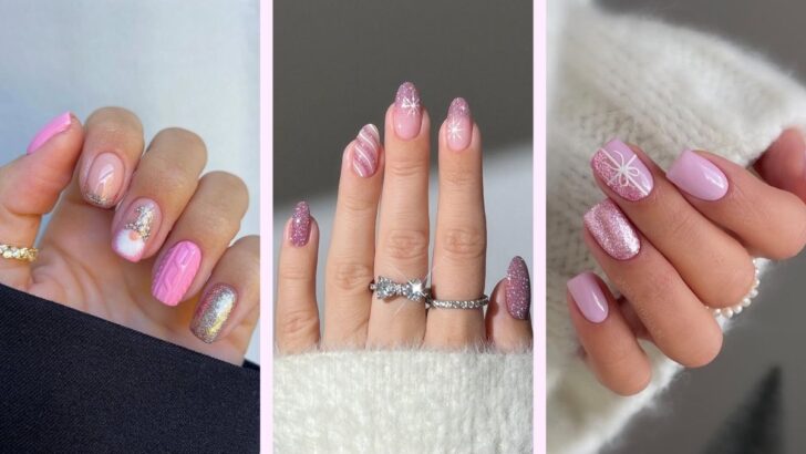 24 Stunning Pink Christmas Nails You’ll Absolutely Adore