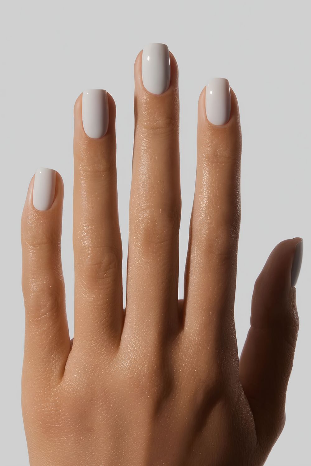 Platinum gray nails
