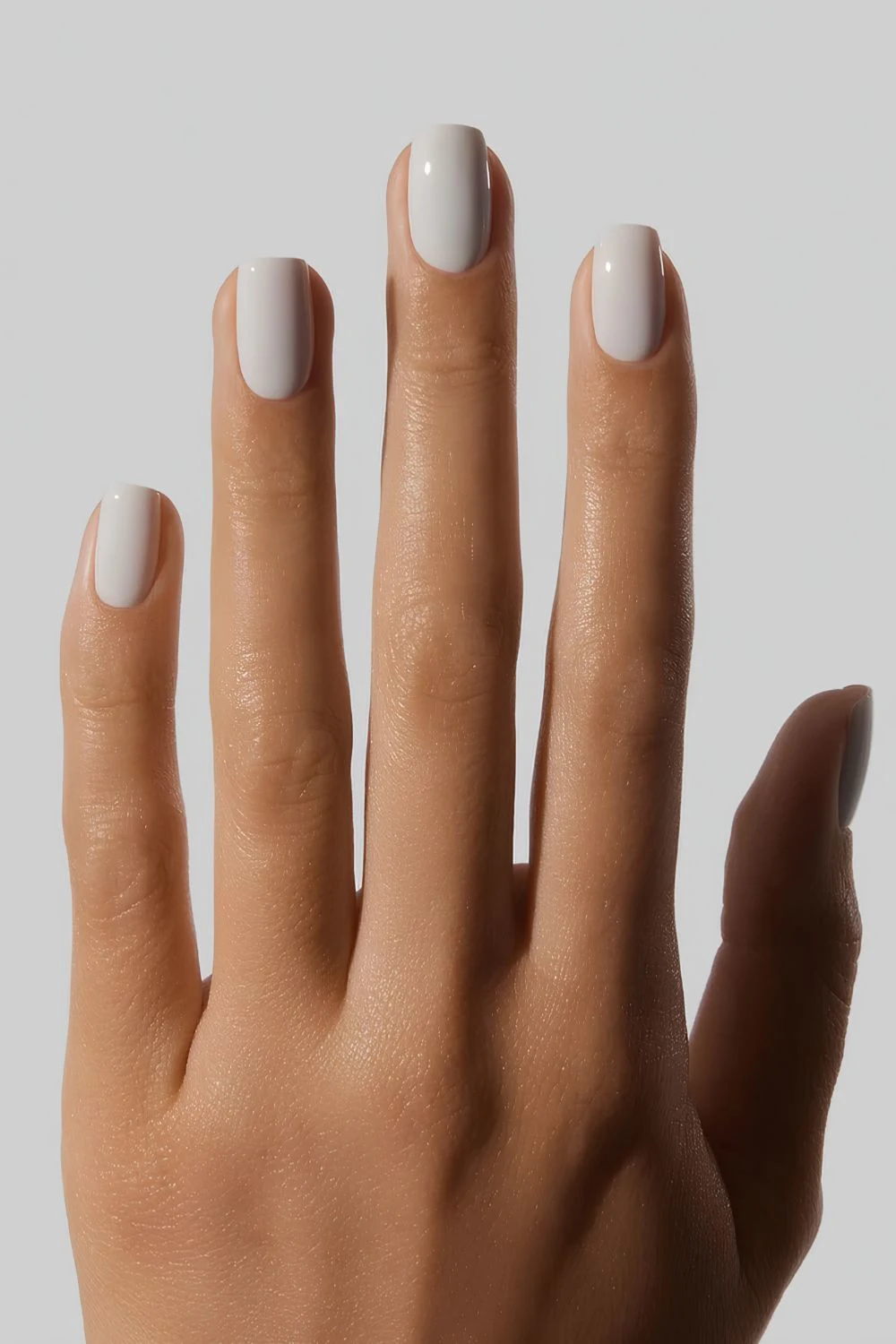 Platinum gray nails