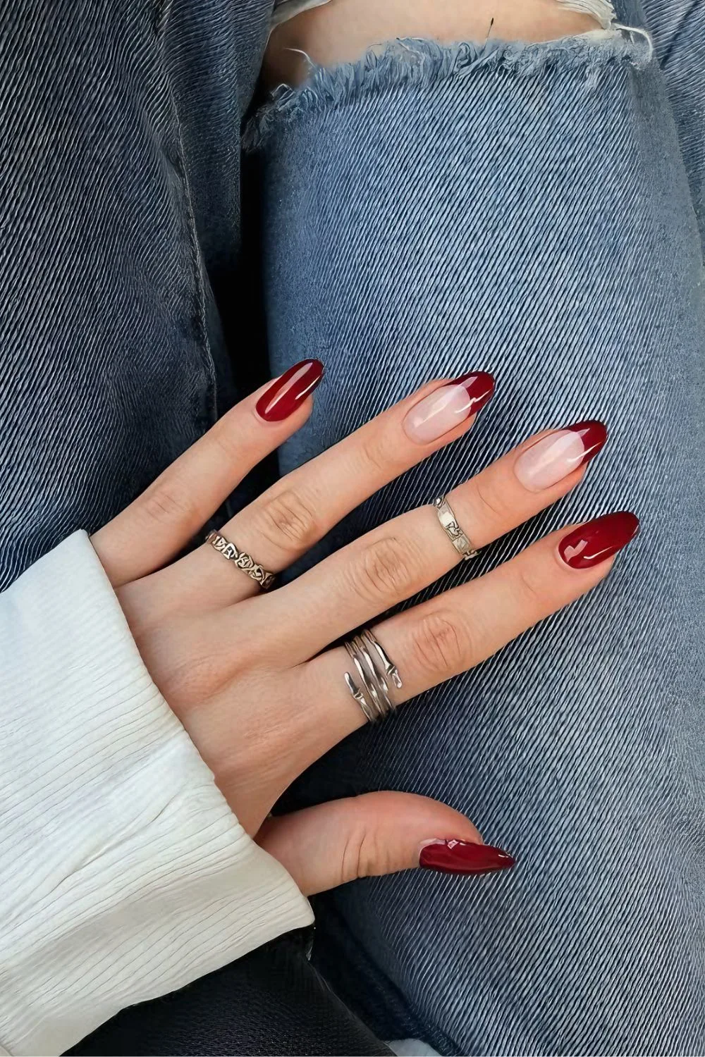 Scarlet red nails