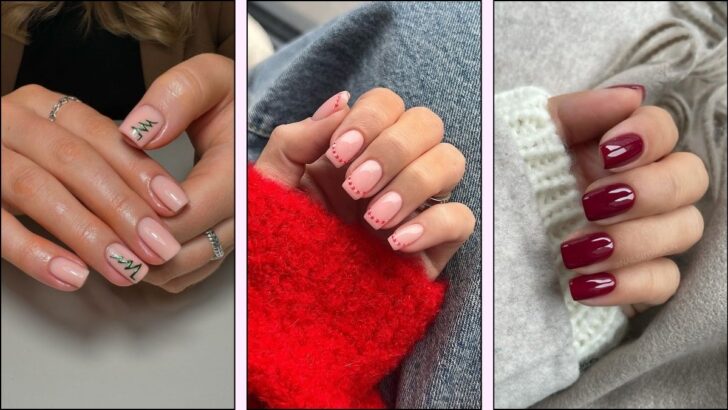 40 Simple Christmas Nail Designs for the Perfect Holiday Vibe