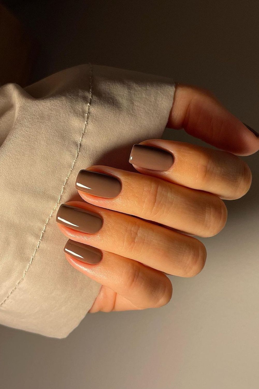 Warm Mocha nails