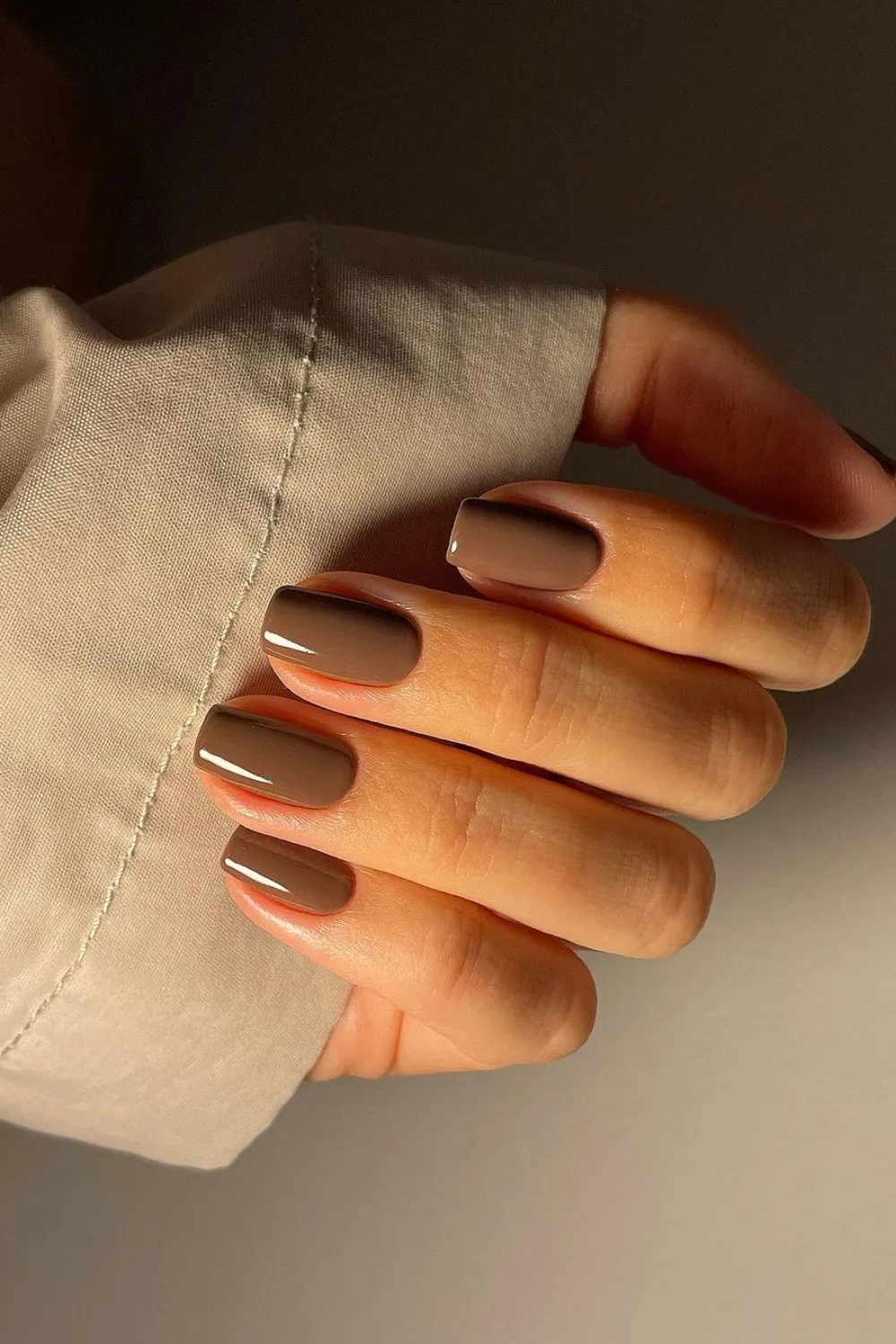 Warm Mocha nails