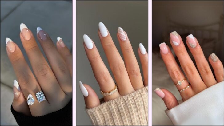 40 White Winter Nail Designs Everyone Will Be Copying This Season