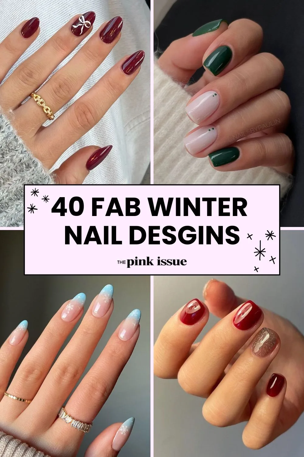 Winter nail ideas Pinterest