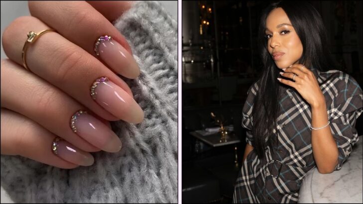 Kerry Washington’s Bedazzled Nails Are Quiet Luxury Goals