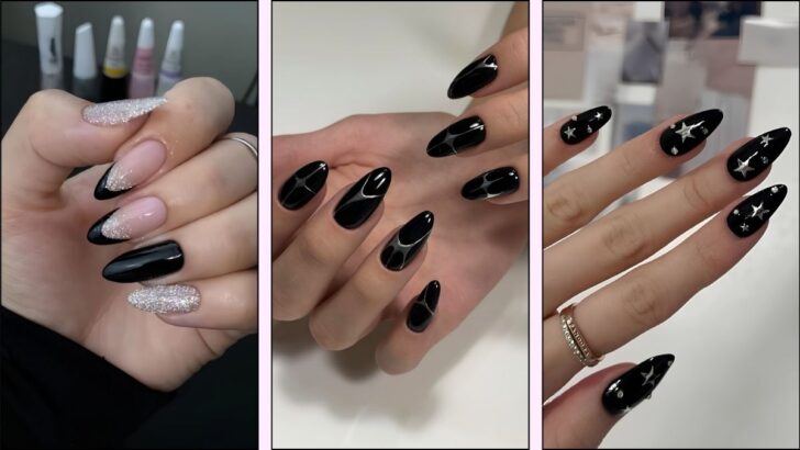 All the It-Girls Are Wearing Black and Silver Nails—Here Are 15 Ideas to Try