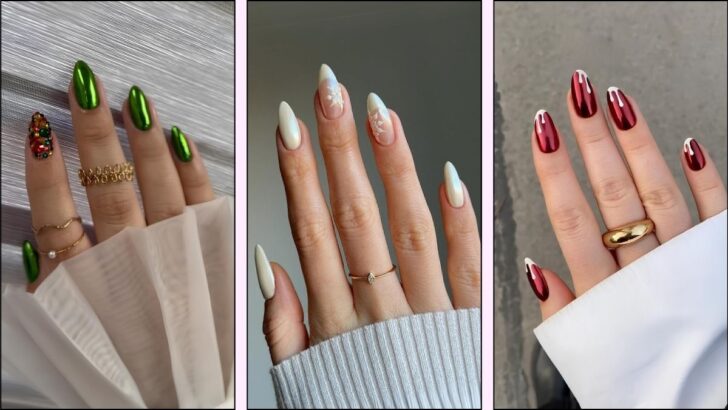 Christmas Chrome Nails Are Dominating the Season—20 Ideas to Try Now