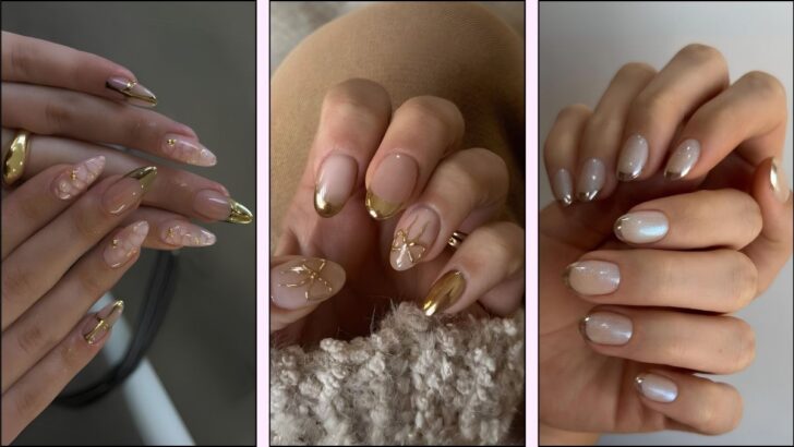 26 Gold French Tip Nail Designs Everyone’s Talking About