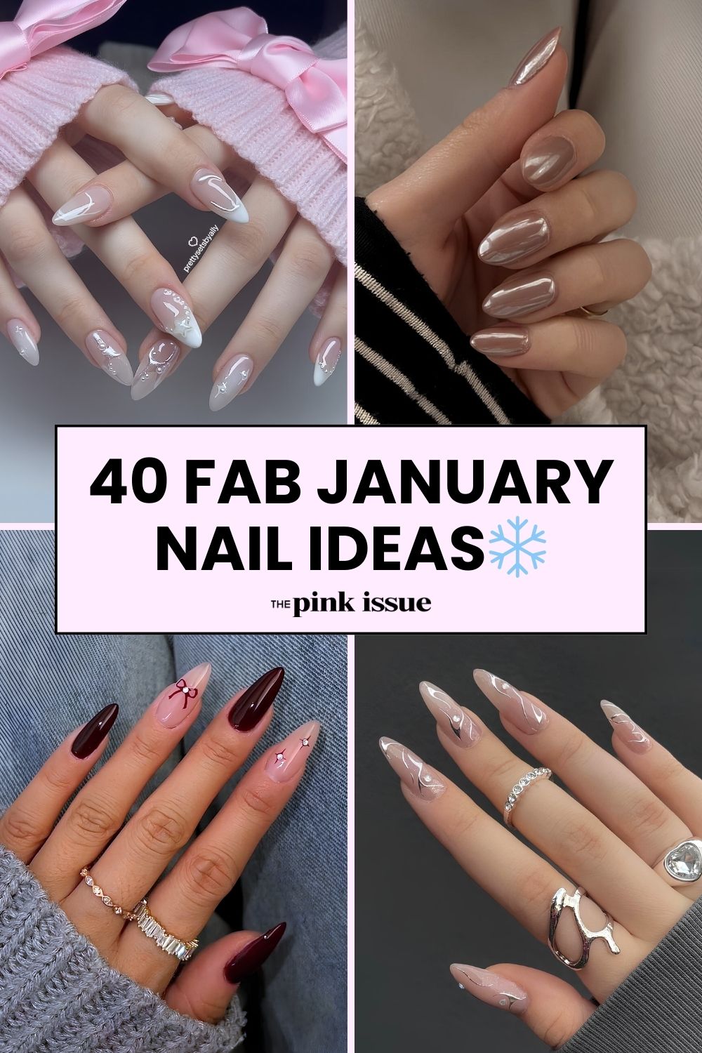 January nail designs Pinterest