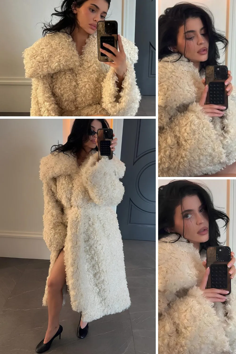 Kylie Jenner selfie collage