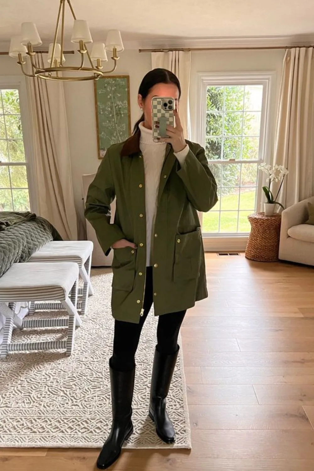 Olive Green Barn Jacket