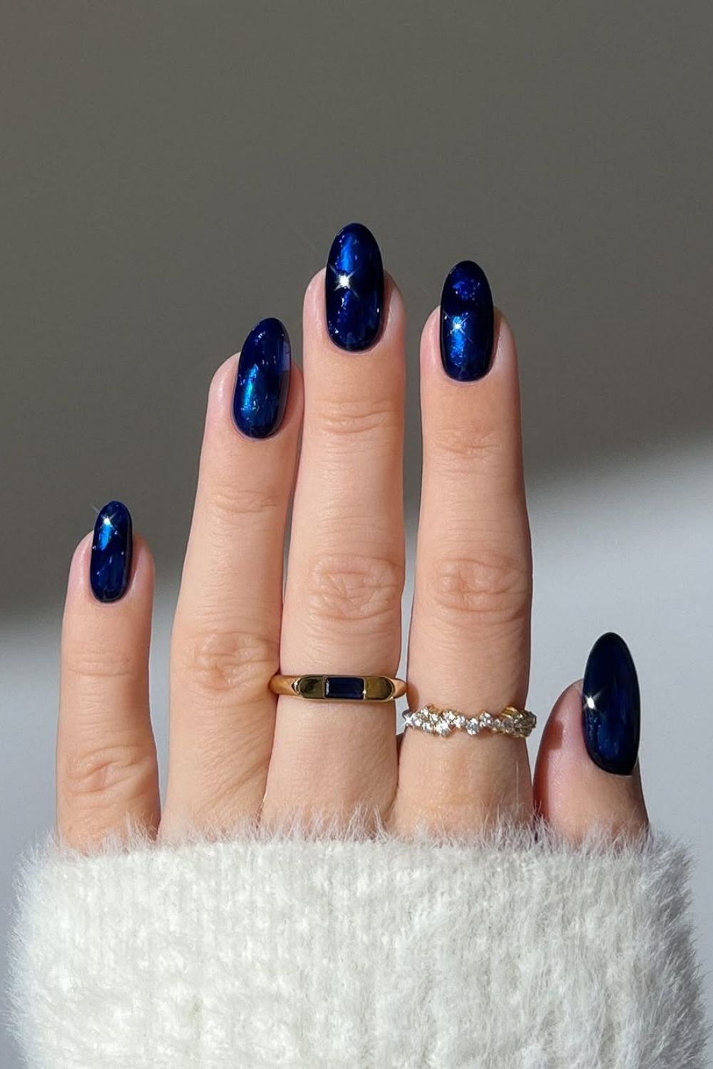 Sapphire blue nails