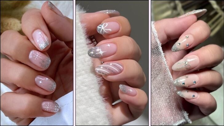 20 Silver Christmas Nail Ideas That’ll Give You All the Festive Feels
