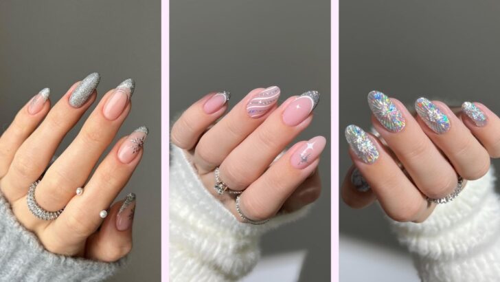 30 Silver Christmas Nail Ideas That’ll Make Your Holidays Sparkle