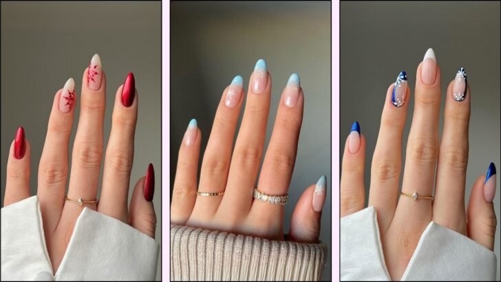 40 Snowflake Nail Ideas That Will Slay Your Winter 2024 Look