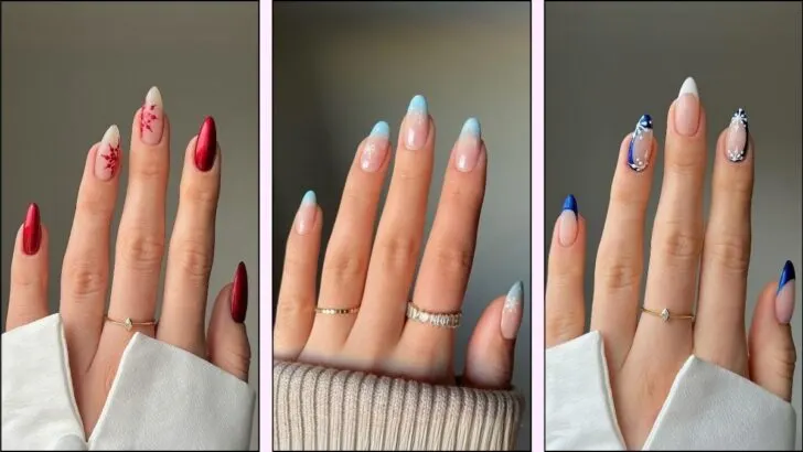 40 Snowflake Nail Ideas That Will Slay Your Winter Look