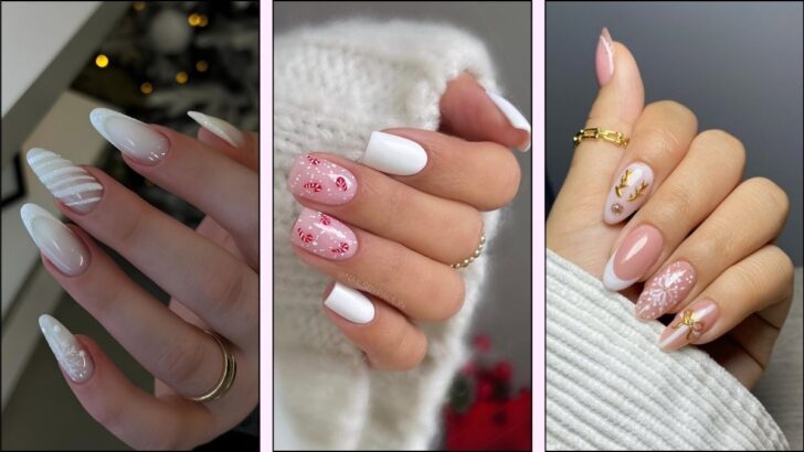 40 Dreamy White Christmas Nails to Sparkle in 2024