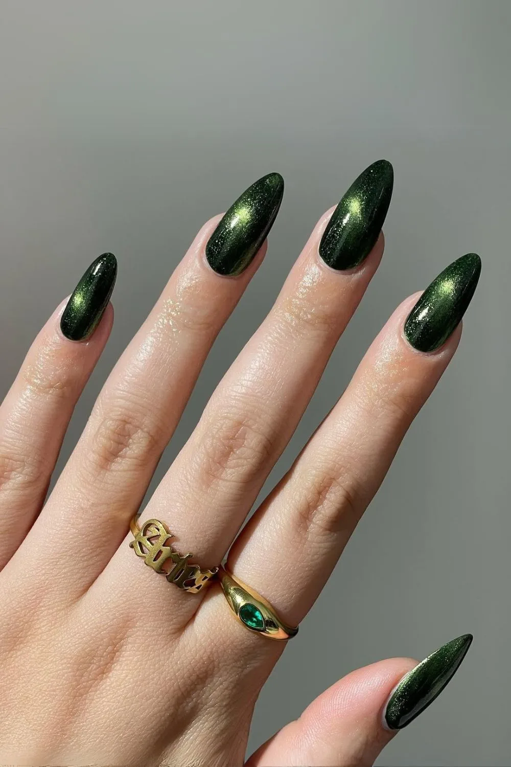 Wicked-inspired nails