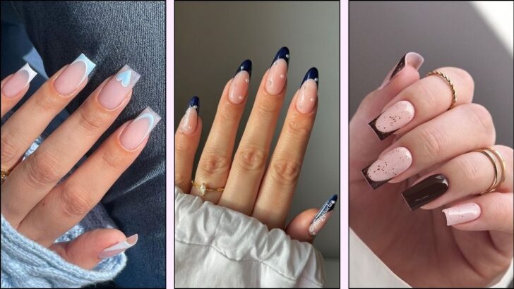 45 Winter French Tip Nail Designs That Slay Every Aesthetic