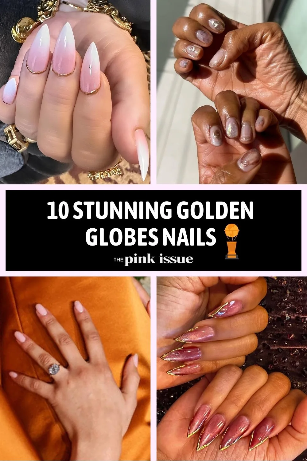 Golden Globes nails Pinterest