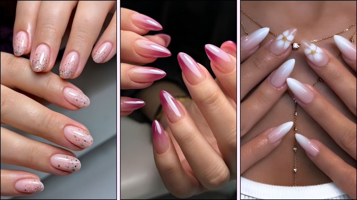 A collage of ombre nail ideas for 2026