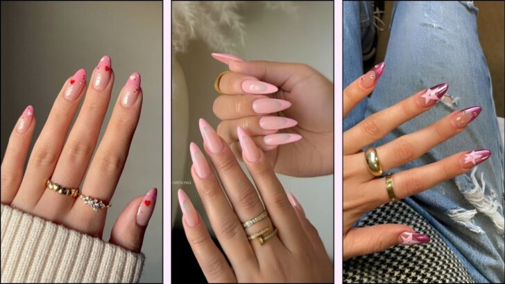 35 Pink French Tip Nail Designs to Save Now