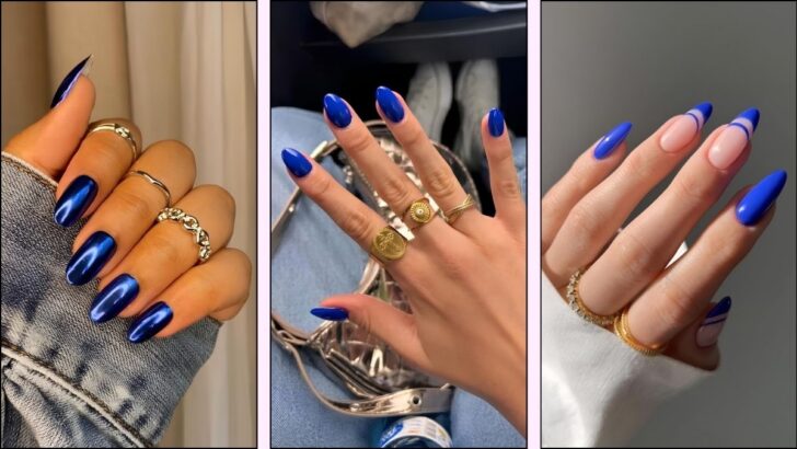 20 Royal Blue Nail Ideas for a Bold and Chic Mani Upgrade