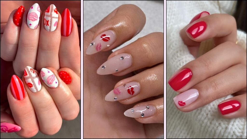 20 Sweet & Sassy Kiss Nail Designs to Rock this February