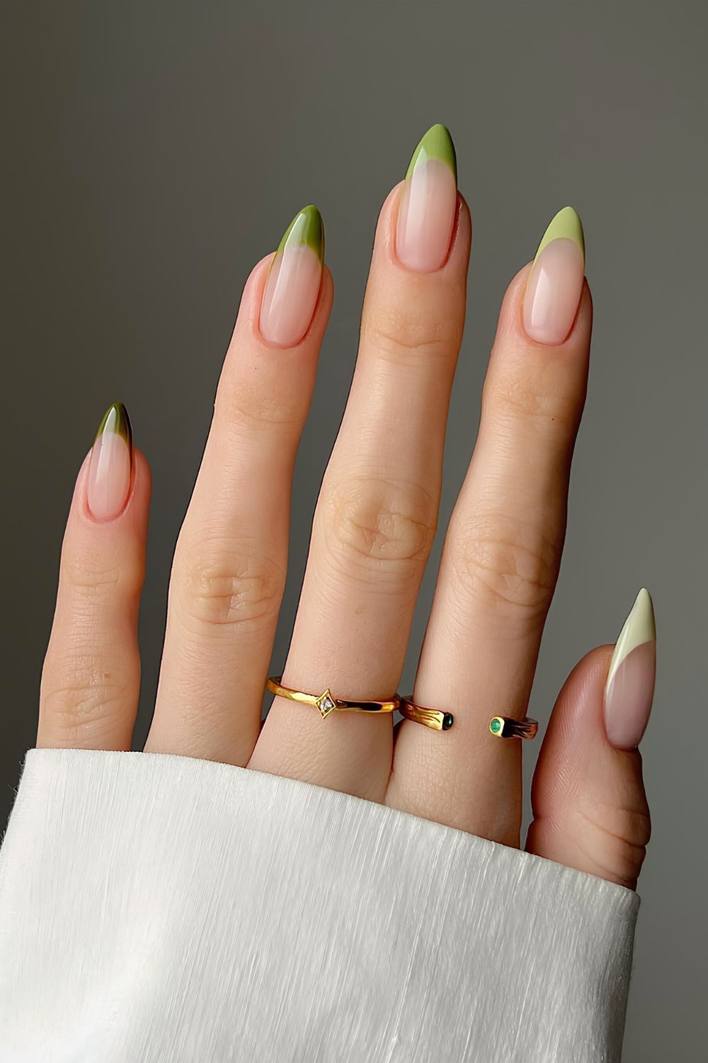 Green skittle nails