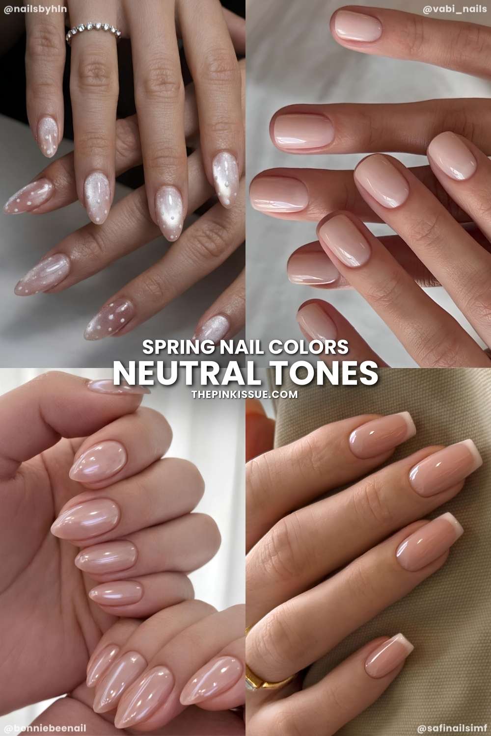 Neutral spring manicures