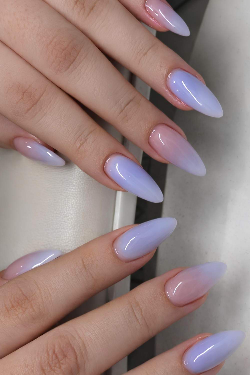 Periwinkle jelly manicure