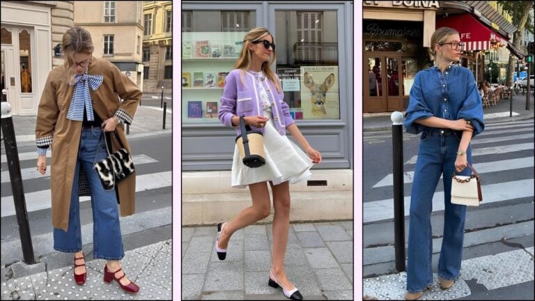 A collage of spring outfit ideas