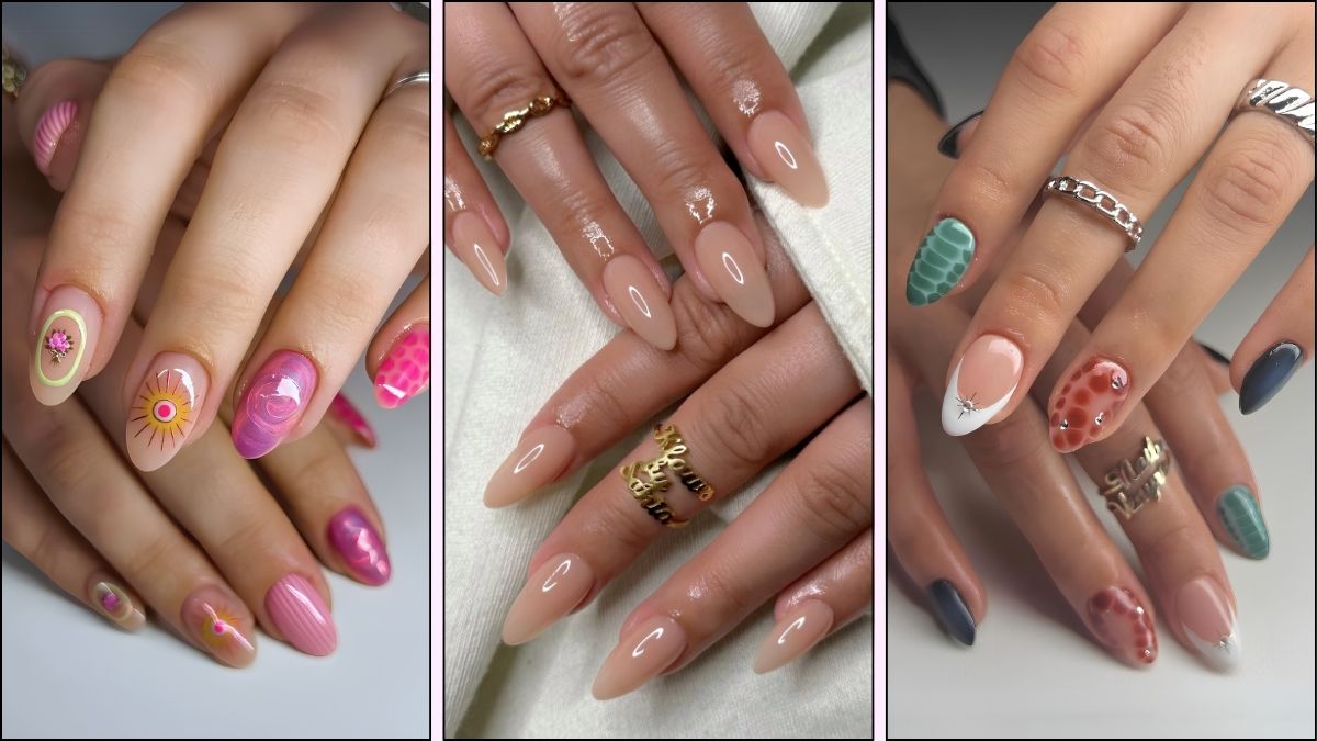 A collage of nail designs for May